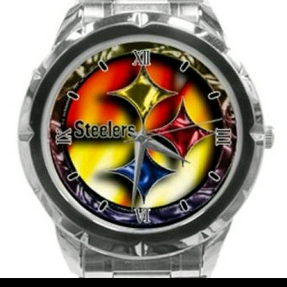 Men's Stainless steel Pittsburgh Steelers Watch